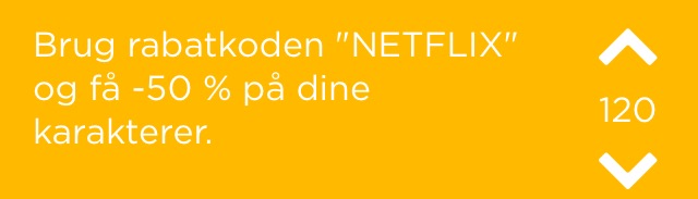 Netflix rabatkode