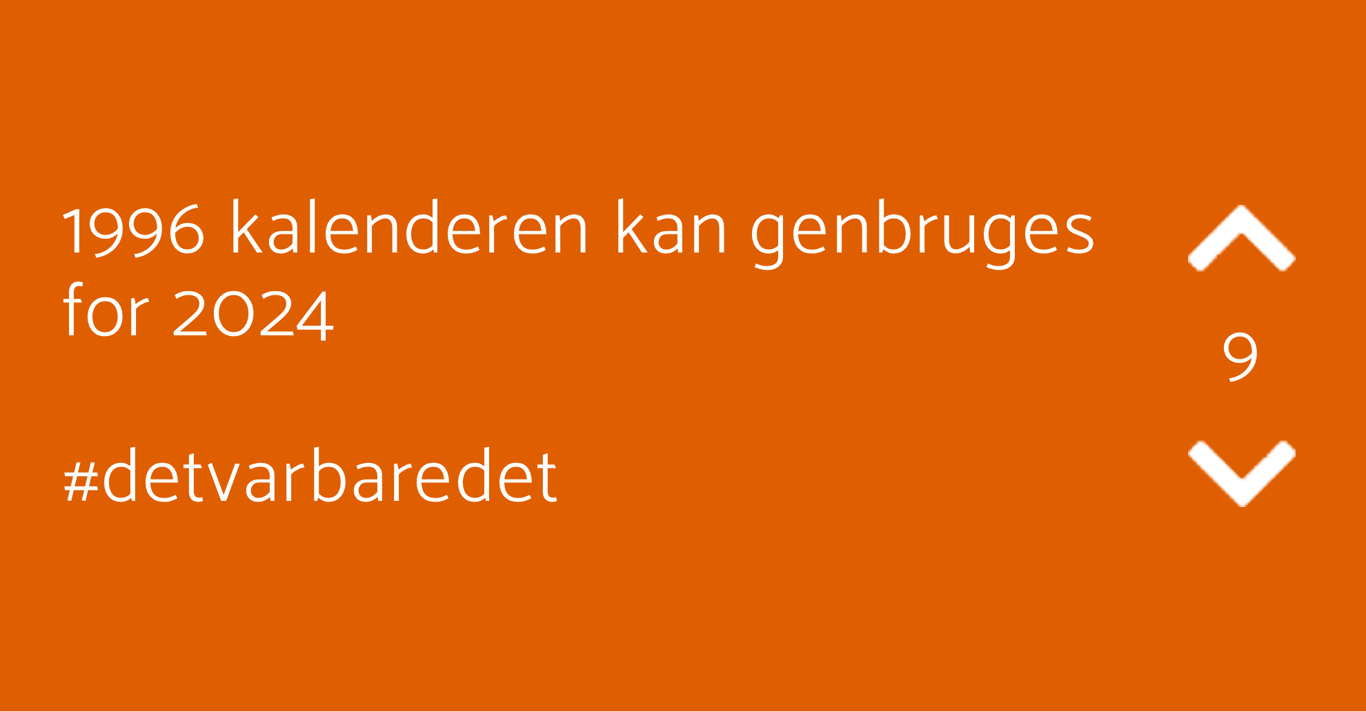 1996 kalenderen kan genbruges for - Jodelgrin.dk